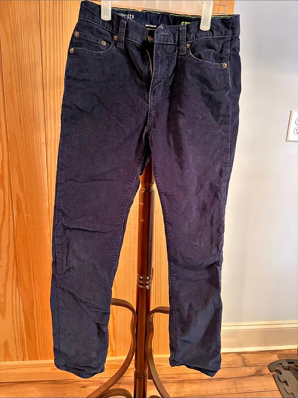 Crewcuts Stretch Corduroy Pants Skinny Navy Size 12
